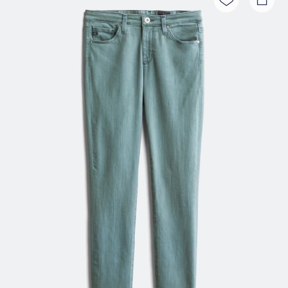 Ag Adriano Goldschmied Denim - AG Adriano Goldschmied Women's Teal Skinny Jeans